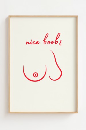 Nice Boobs Plakat