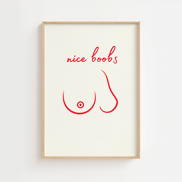 Nice Boobs Plakat