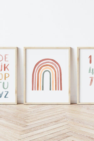 "ABCD" Alfabet Plakat