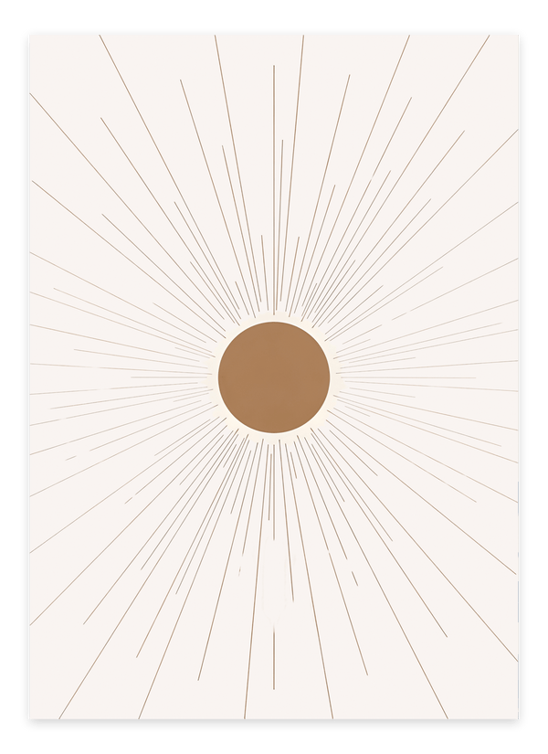 Abstract All Sun Plakat | Moderne & Minimalistisk Kunst