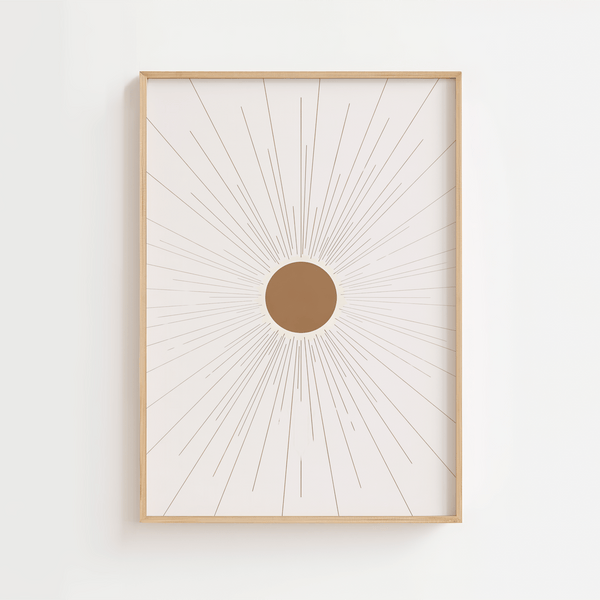 Abstract All Sun Plakat