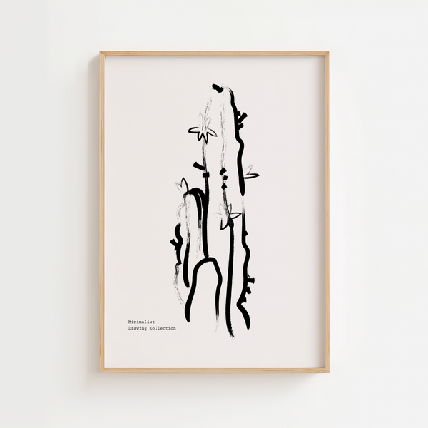 Abstract Cactus Plakat