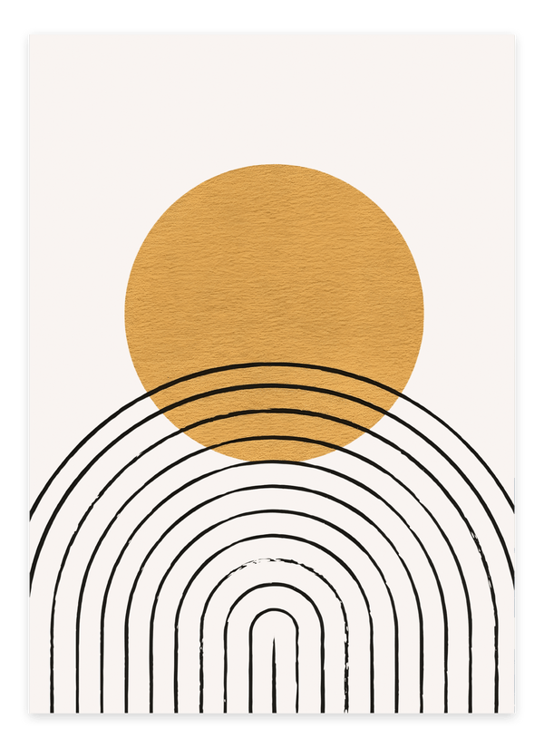 Skab et stilrent look med Abstract Door Down Plakat. En elegant abstrakt plakat med geometriske former og moderne design. Perfekt til enhver boligindretning.