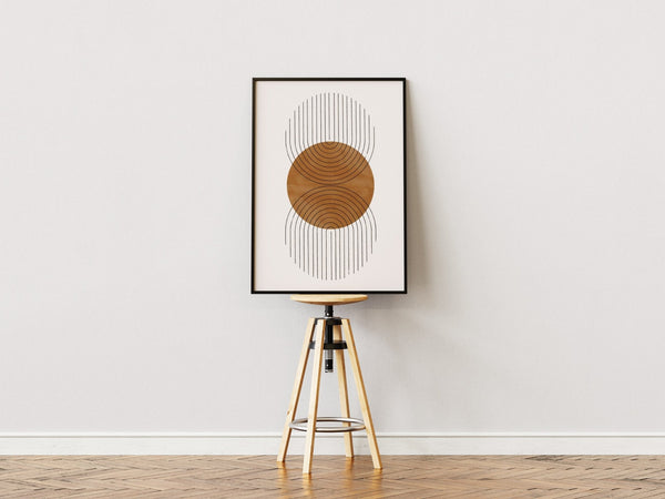 Abstract Double Half Plakat