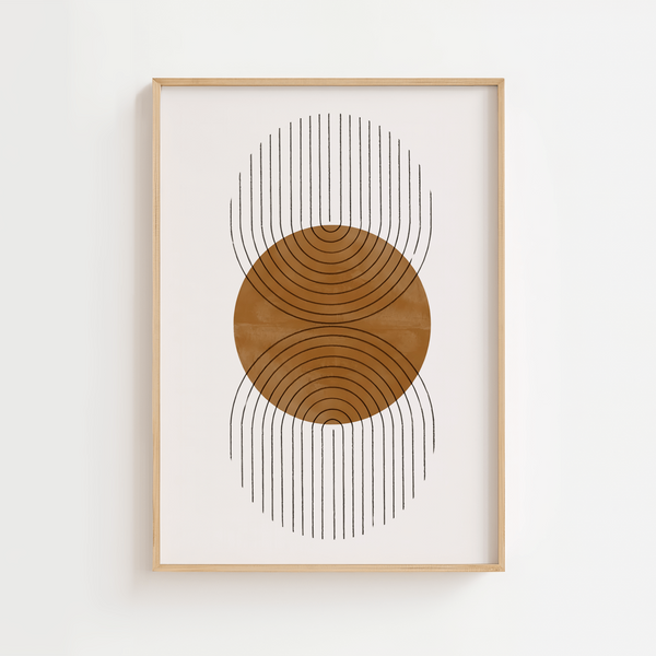 Abstract Double Half Plakat