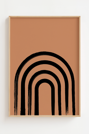 Abstract Half Door Plakat