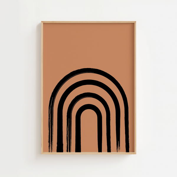 Abstract Half Door Plakat