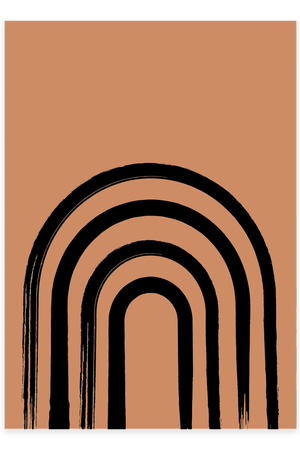 Abstract Half Door Plakat | Minimalistisk & Moderne Kunst