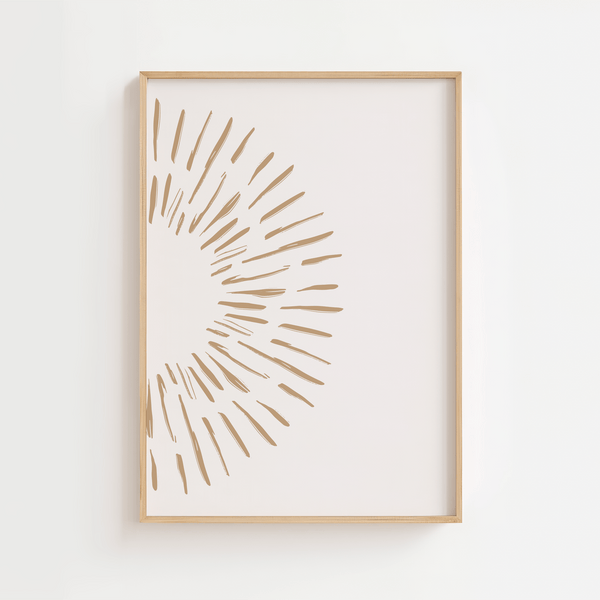 Abstract Half Sun Plakat