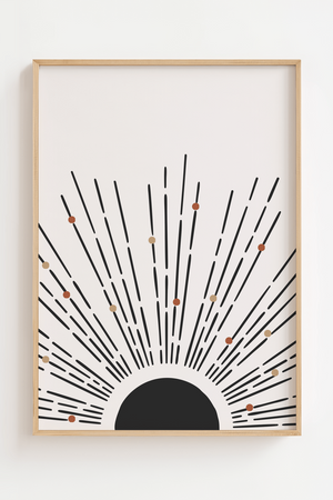 Abstract Starring Sun Plakat