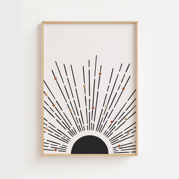 Abstract Starring Sun Plakat