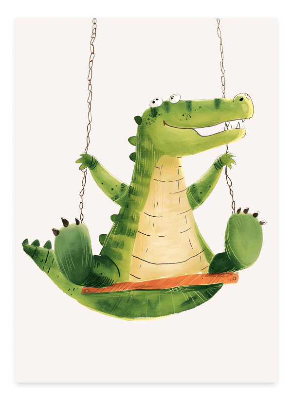 Kanin med Ballon - Børneplakat | Sødt & Eventyrligt Design