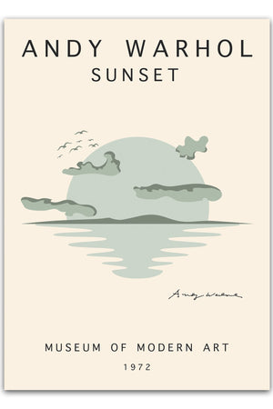 Andy Warhol - Sunset Plakat