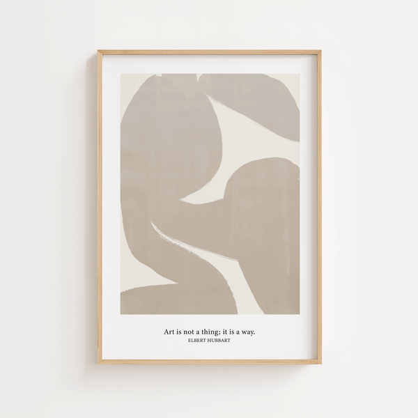 Kunst ist keine Sache, sondern ein Weg