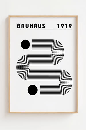 Bauhaus 1919 One way Plakat