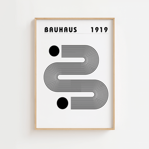Bauhaus 1919 One way Plakat