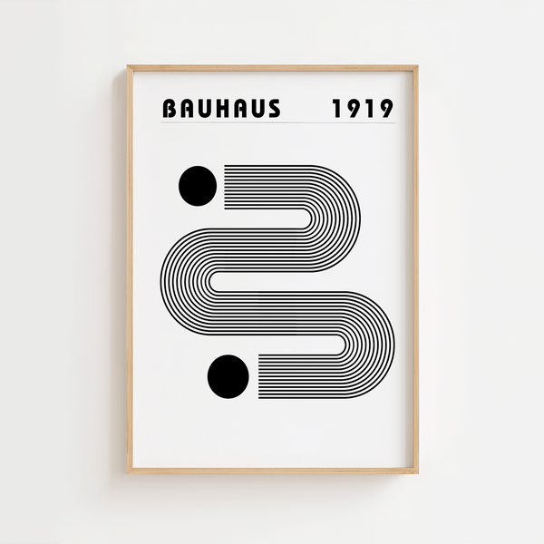 Bauhaus 1919 One way Plakat