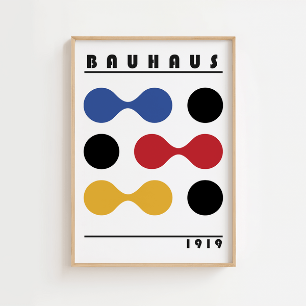 Bauhaus Dots Collide Plakat