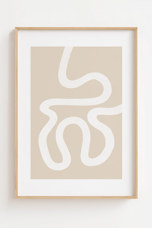 Beige Maze Matisse Plakat