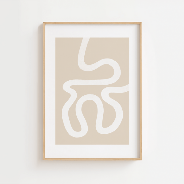 Beige Maze Matisse Plakat