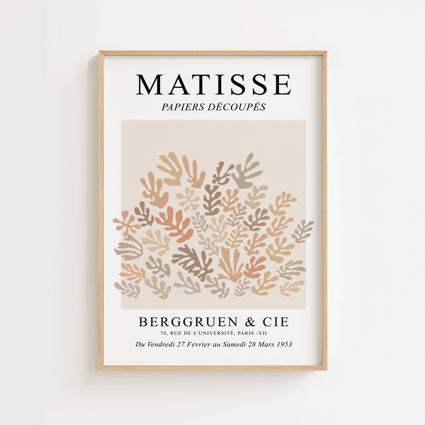 Beige Papiers Matisse Plakat
