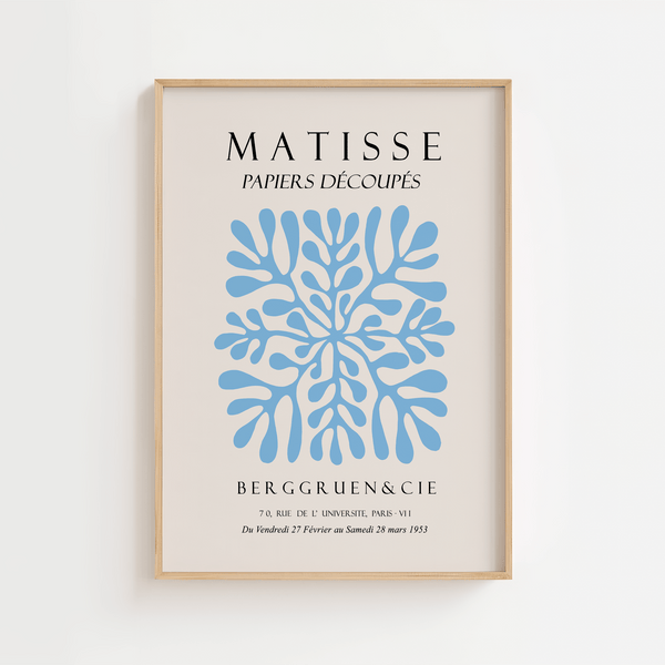 Blå Berggruen Matisse Plakat