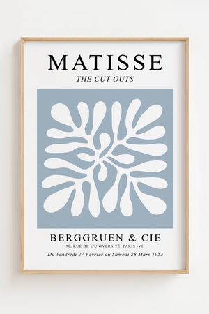Blå Cut Outs Matisse Plakat