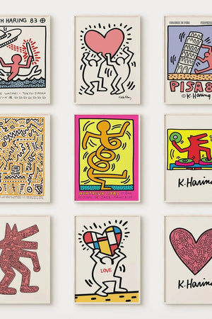 Blue Dancer - Keith Haring Plakat