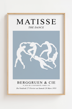 Blå The Dance Plakat | Moderne Fortolkning af Matisse
