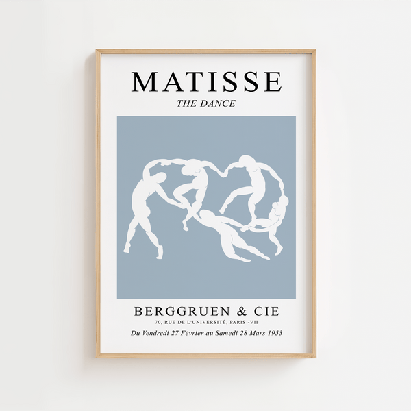 Blå The Dance Plakat | Moderne Fortolkning af Matisse
