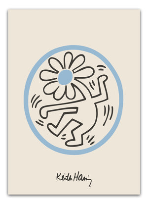 Blue Dancer - Keith Haring Plakat
