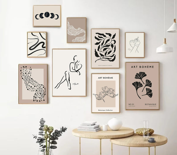 vores kollektion af moderne plakater, der kombinerer stil, kreativitet og elegance