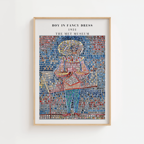 Boy In Fancy Dress Paul Klee Plakat