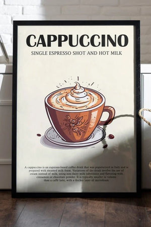 Cappuccino Opskrift Plakat | Din Guide til Perfekt Cappuccino