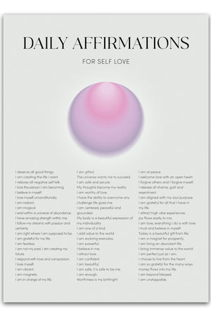 Daily Affirmations Plakat