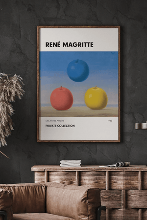 De Tre Æbler – René Magritte Plakat