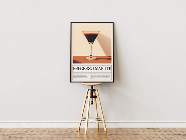 Espresso Martini – Cocktail Plakat