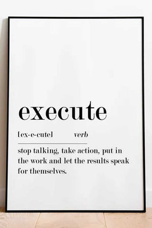 Citatplakater - Execute Definition Ellens Shop