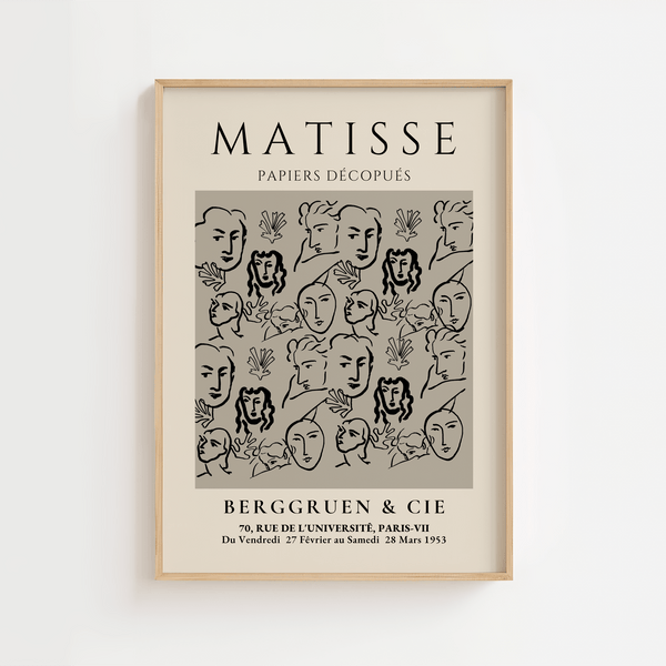Faces - Matisse Plakat
