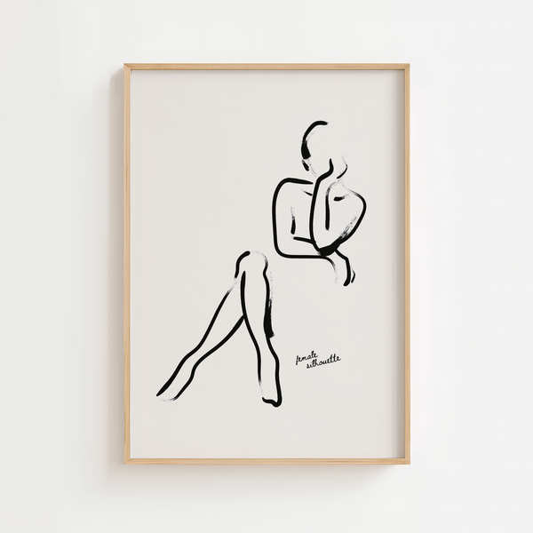 Female Silhouette Plakat