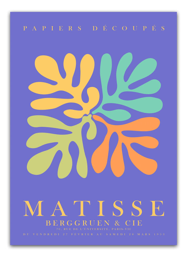 Blumenstadt - Blaues Poster