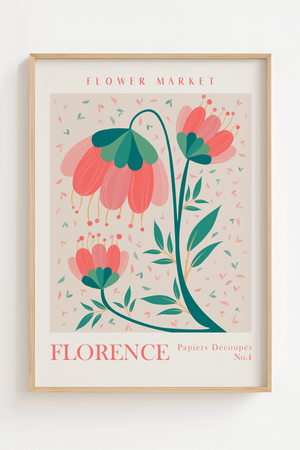 Flower Market Florence No.4 Plakat