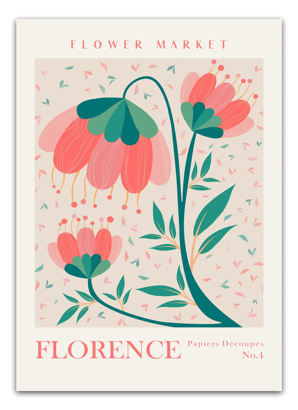 Flower Market Florence No.4 Plakat