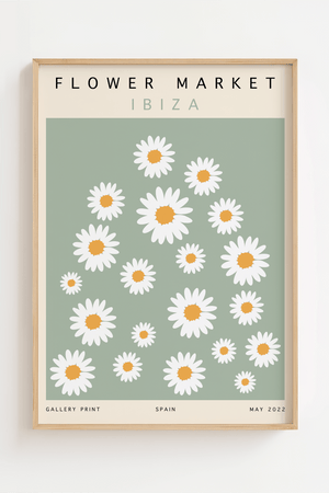 Flower market - Ibiza Plakat
