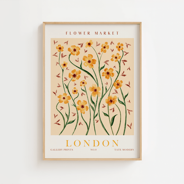 Flower Market London Gallery Plakat