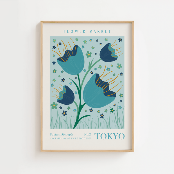 Flower Market Tokyo No.2 Plakat