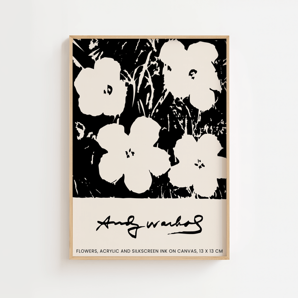 Flowers & Ink - Andy Warhol Plakat