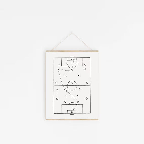 Fodboldbane - Fodboldplakat