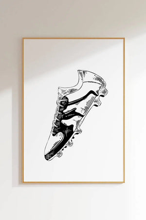 Fodboldsko Plakat - Sportssko til børn