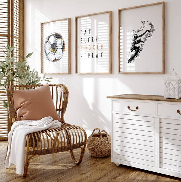 Fußballschuhe-Poster 